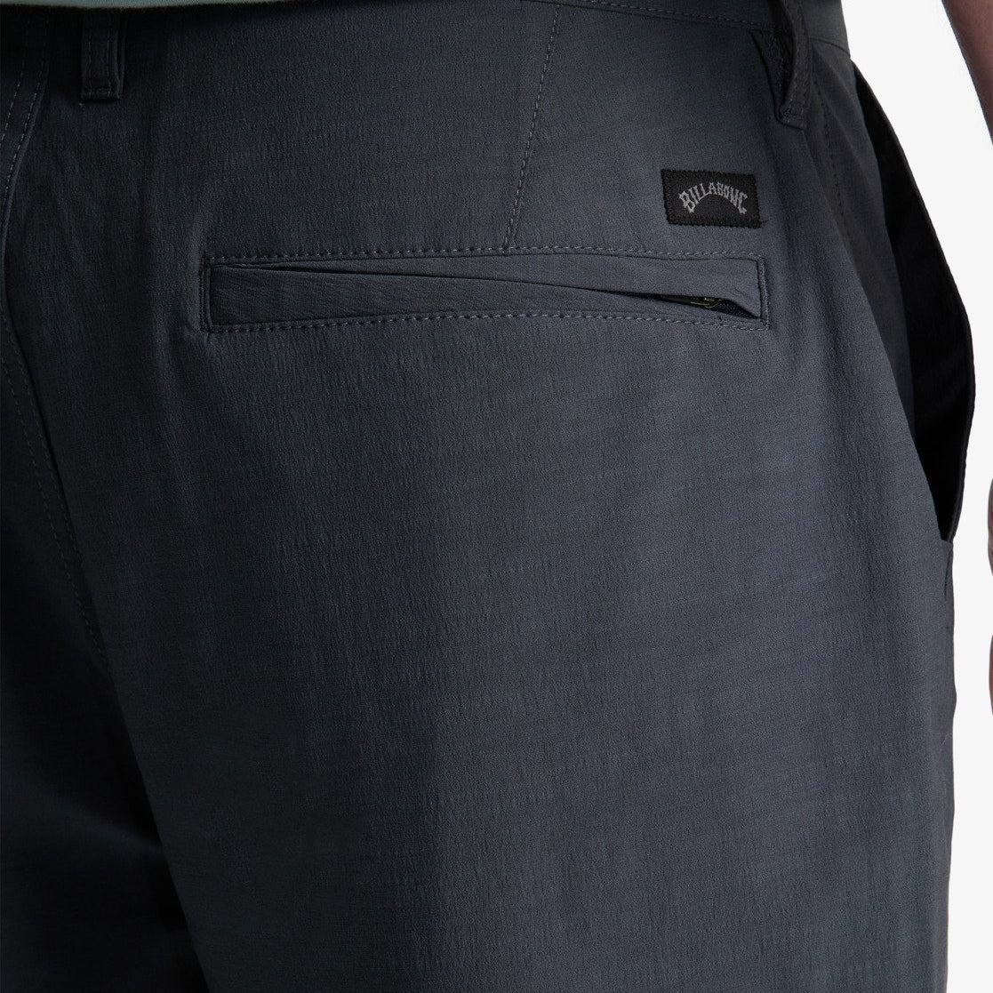 bolsillo trasero de las bermudas billabong crossfire solid 20 ombre blue