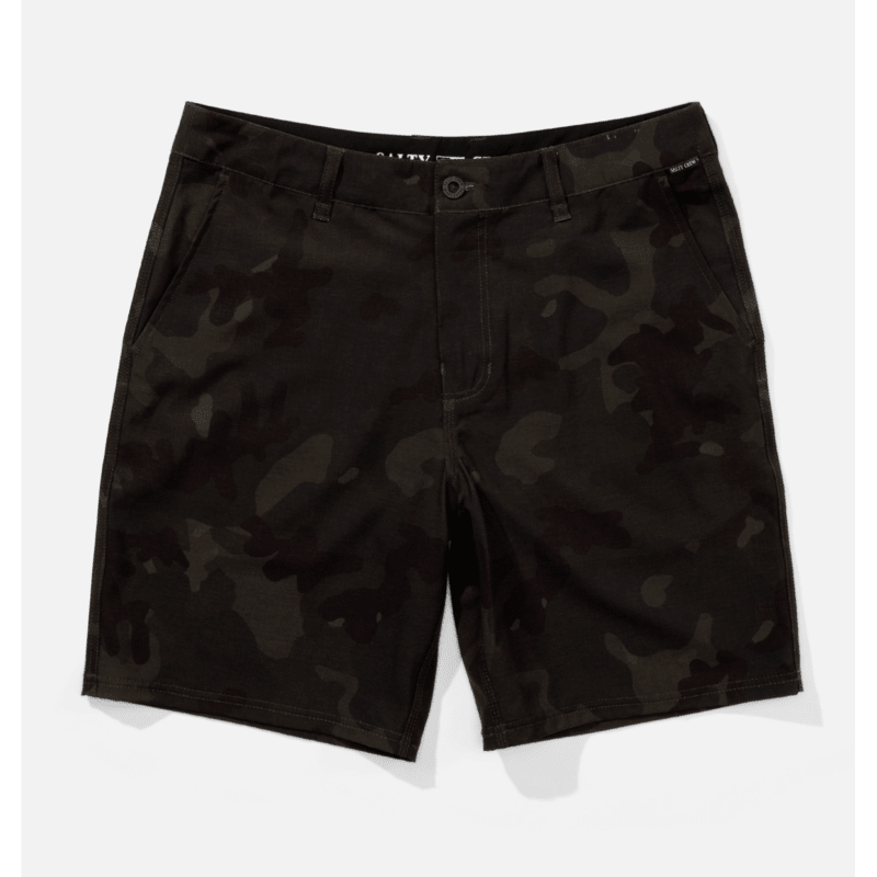 Bermudas Salty Crew Lowtide 20 Hybrid Camo para hombre con estampado camuflaje y tejido híbrido de secado rápido