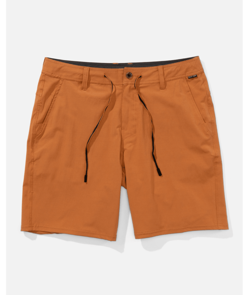 Bermudas Salty Crew Transom Overdye Short Washed Clay para hombre con acabado lavado y estilo surf casual para verano