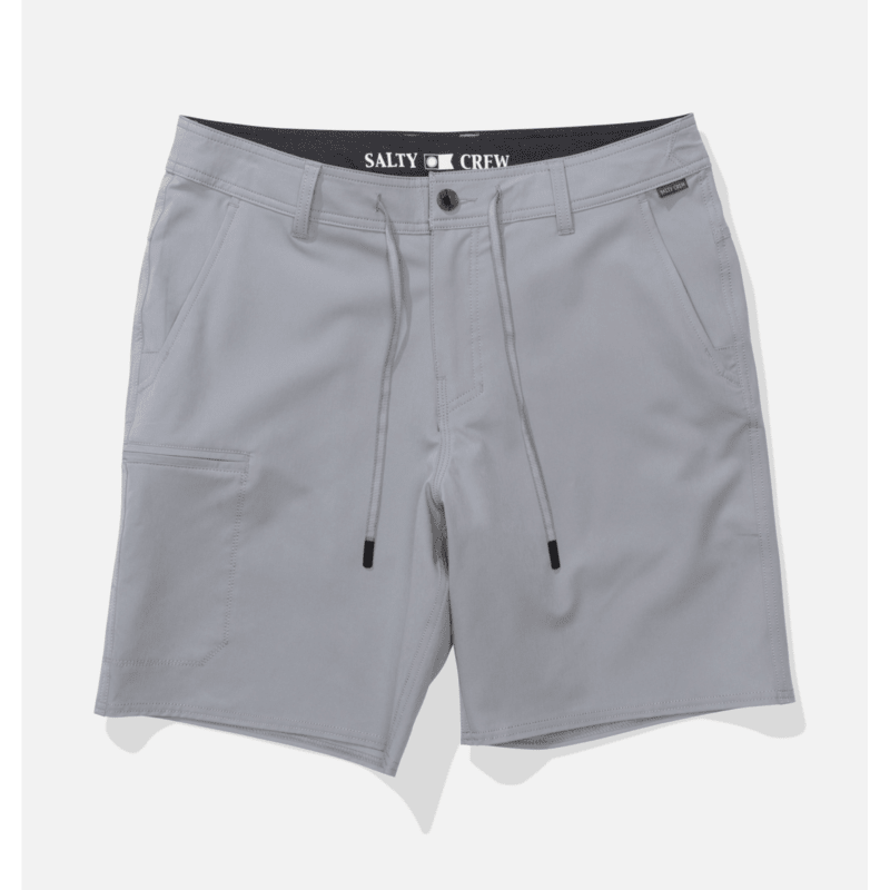 Bermudas Salty Crew Transom Tech Short Quarry para hombre con tejido técnico ligero, secado rápido y estilo surf para verano