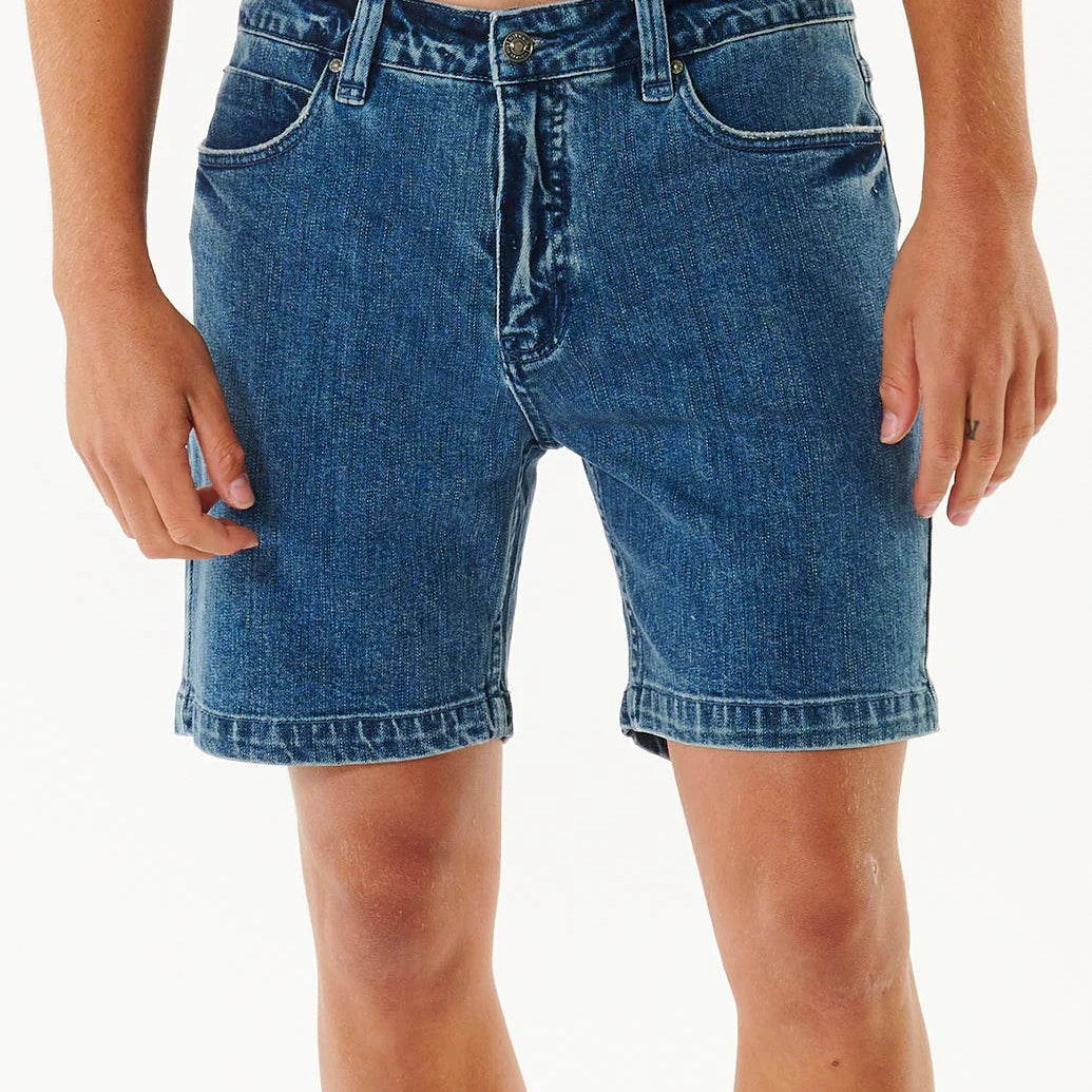 Bermudas vaqueras Rip Curl Classic Surf para hombre en denim azul verano