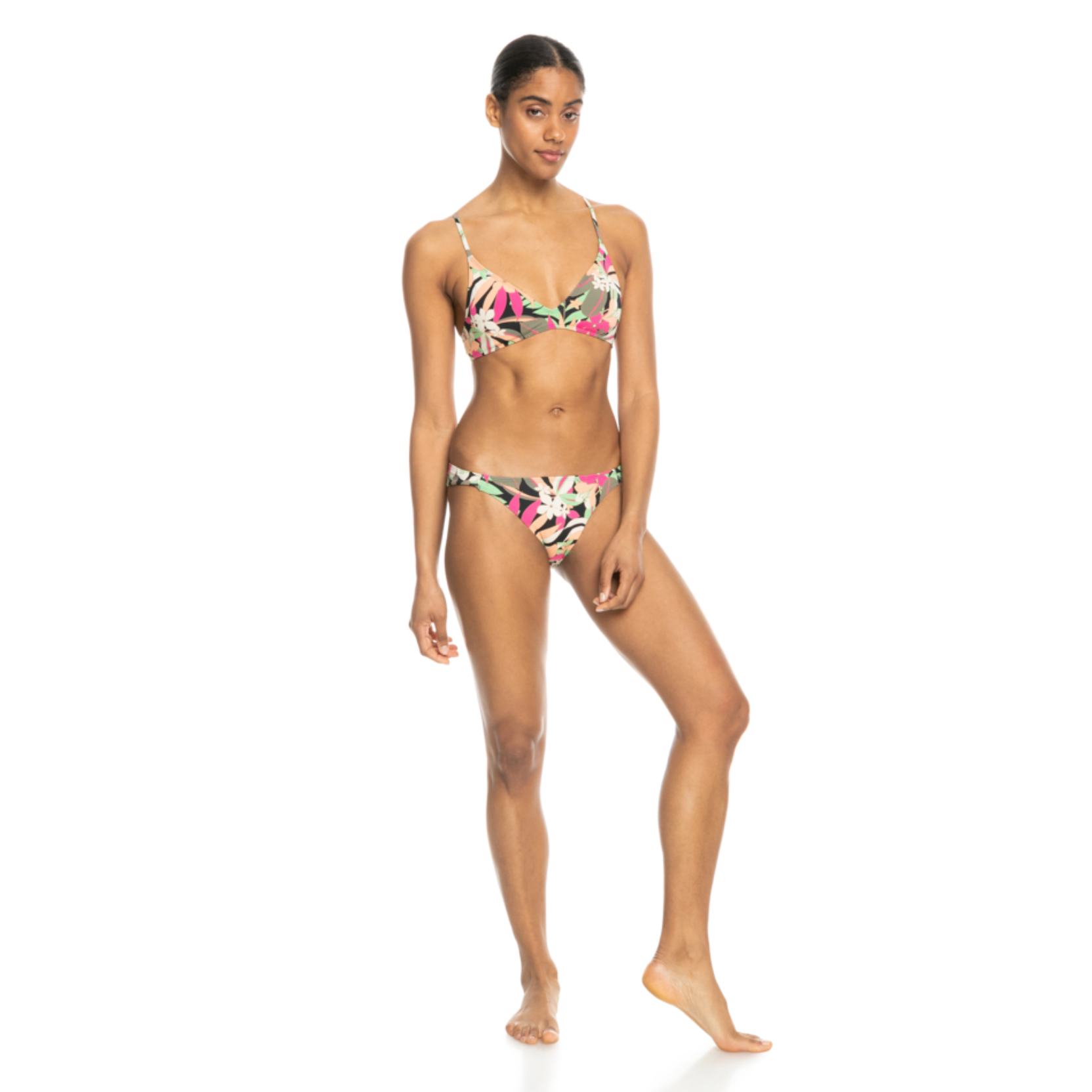 Bikini Roxy Completo Pt Beach Classics Athletic Set Anthracite