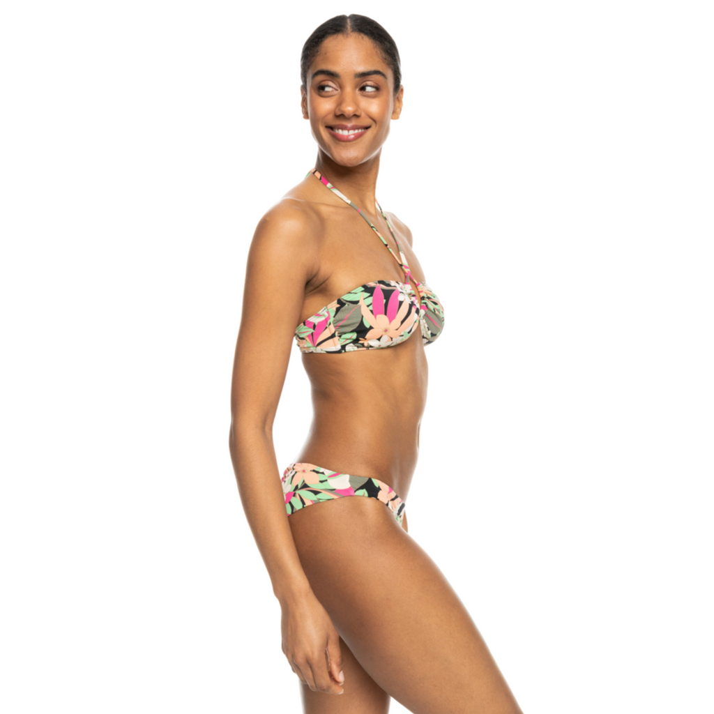 Bikini Roxy Completo Pt Beach Classics Fashion Set Anthracite