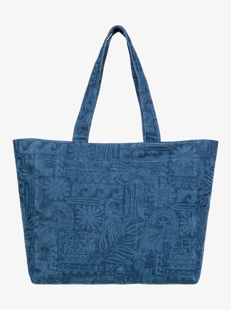 Bolso Roxy Flower Bus Tote Marine Blue