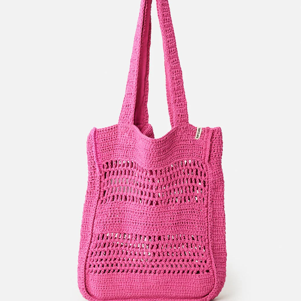Bolso RIP CURL Holiday Crochet 8L Hot Pink bolso crochet playa verano