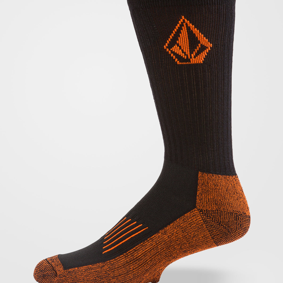 Calcetines Volcom Workwear 3 Pack Black detalle del logo oficial