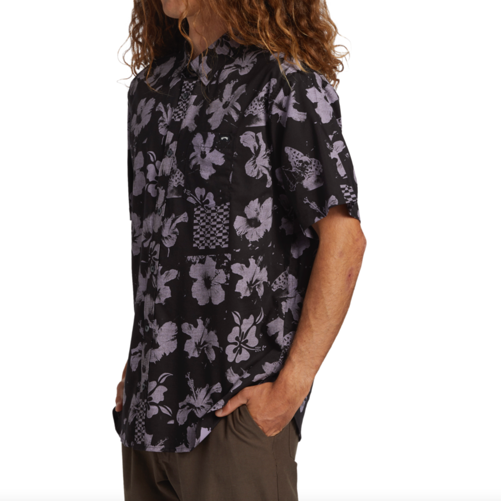 Camisa Billabong Sundays SS Purple Ash