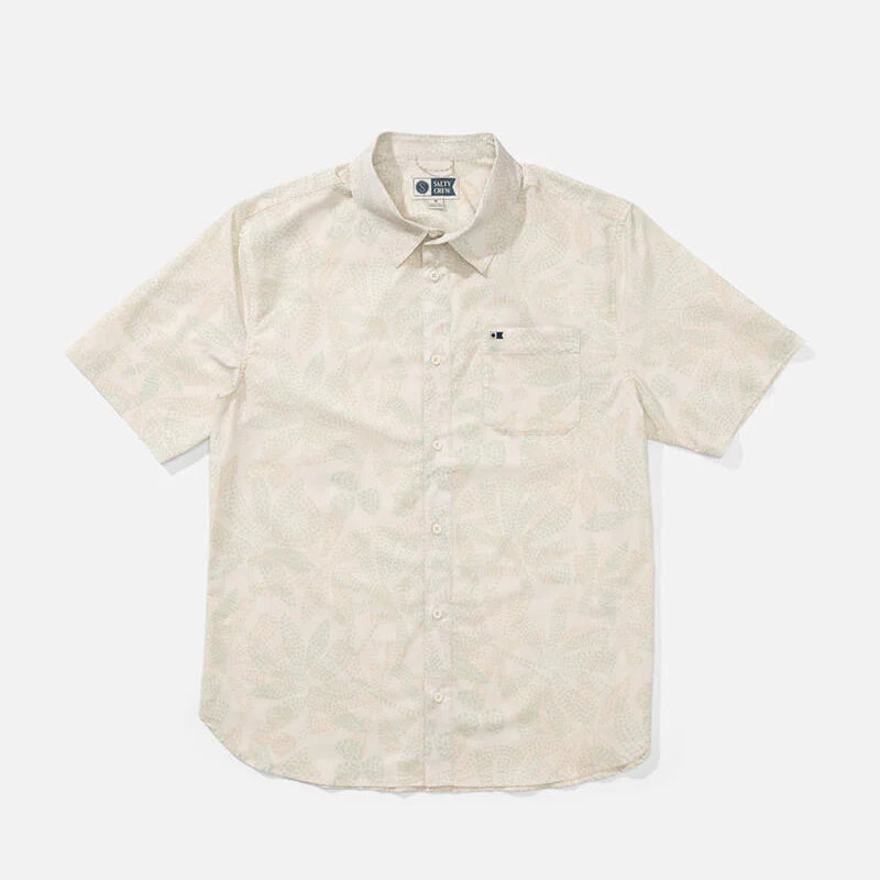 Camisa Salty Crew Drifter UV Button Up Birch hombre beige clara protección solar verano