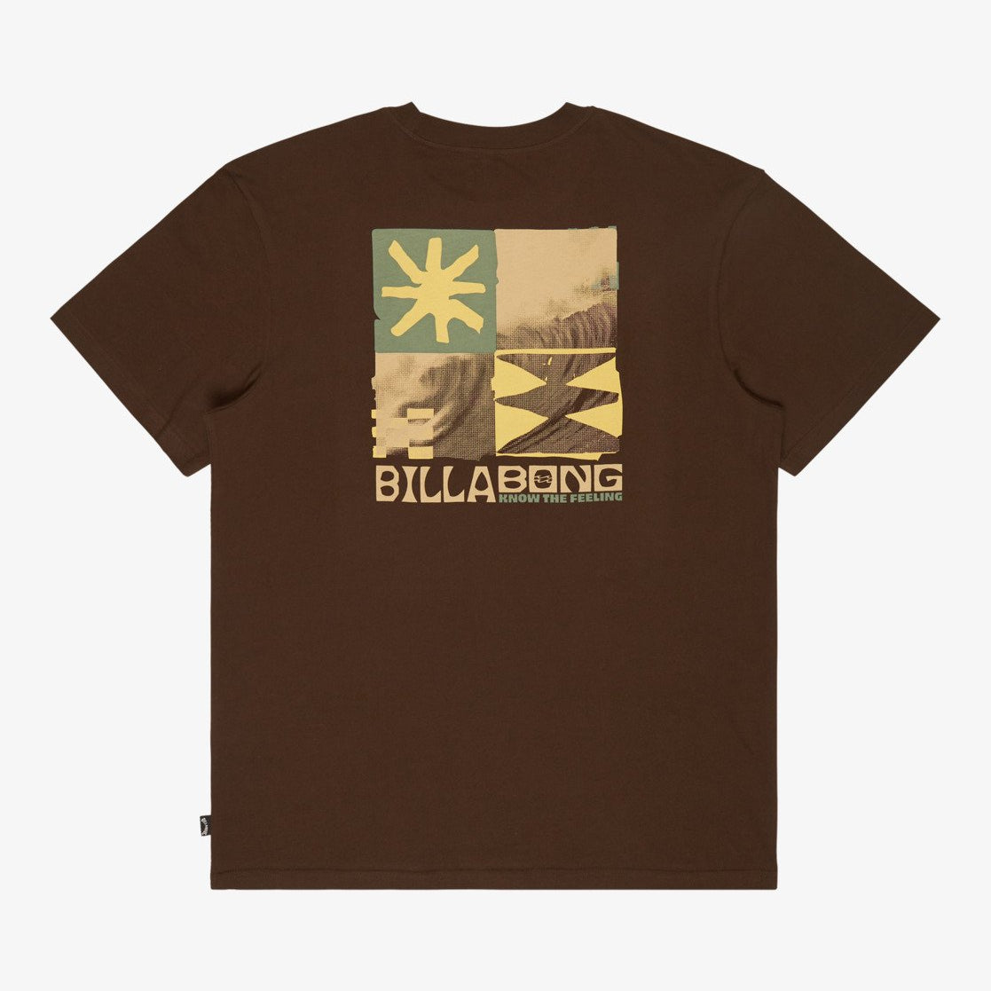 Camiseta Billabong Good Times Dark Brown hombre estilo surf manga corta