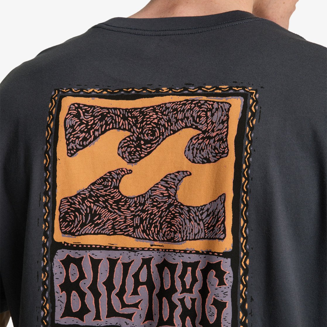 detalle trasero de la Camiseta Billabong Stamp Ombre Blue