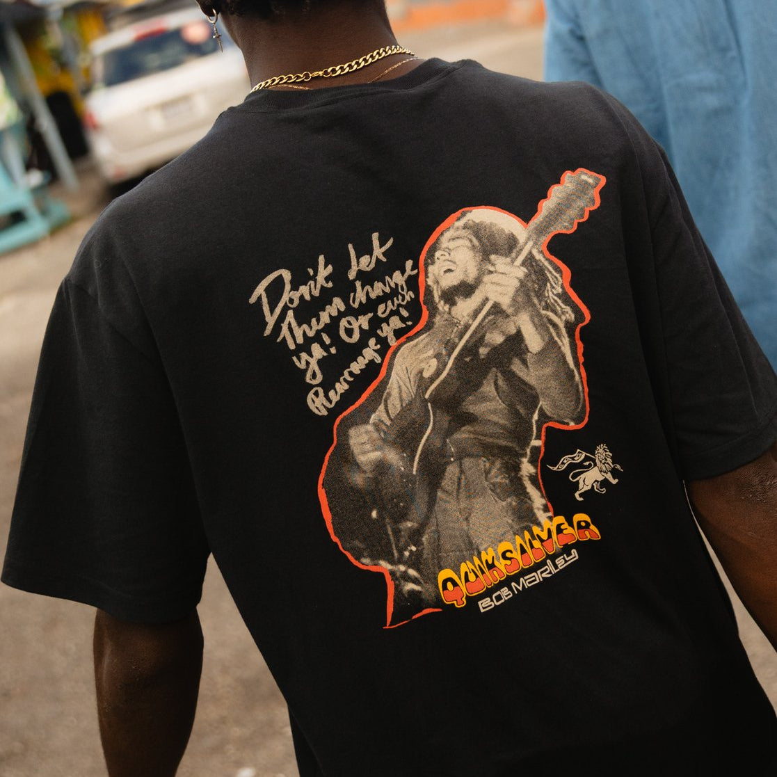 Camiseta Quiksilver Bob Marley Be Loved - Black - imagen oficial 1