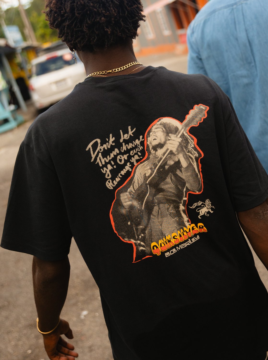 Camiseta Quiksilver Bob Marley Be Loved - Black - imagen oficial 1
