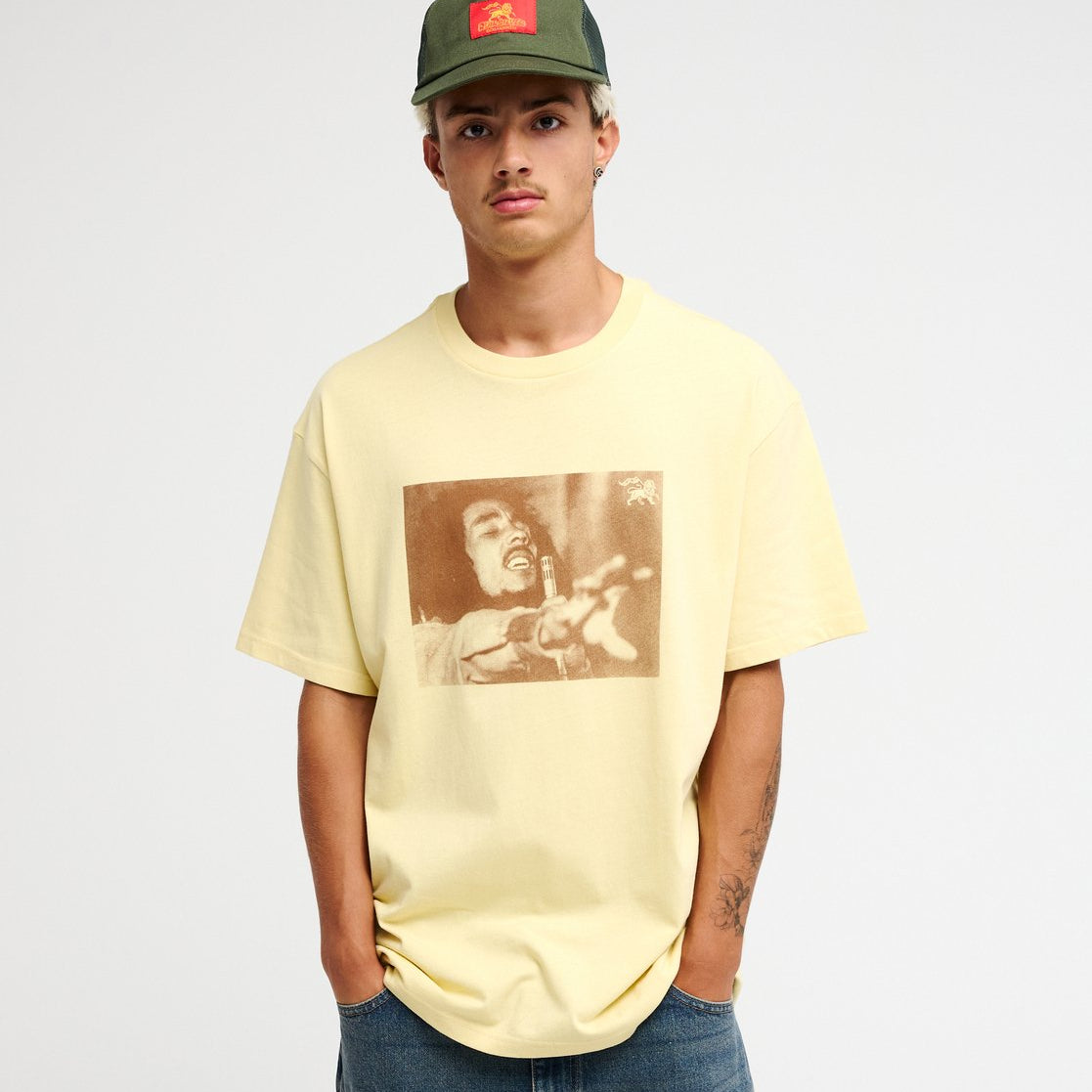 Camiseta Quiksilver Bob Marley Redemption - Straw - imagen oficial 3