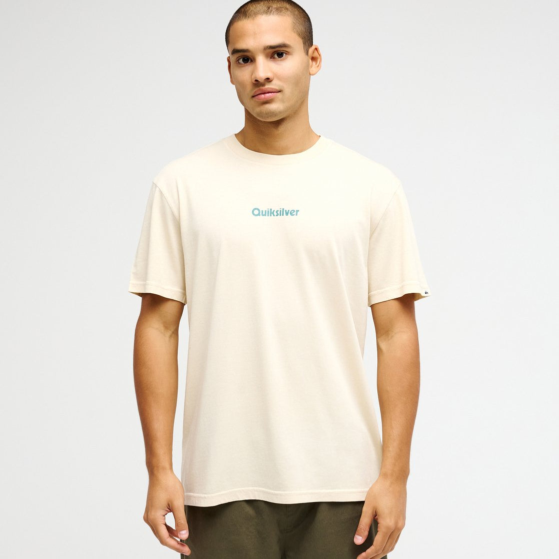 Camiseta Quiksilver Evo Rays Bone White, vista frontal