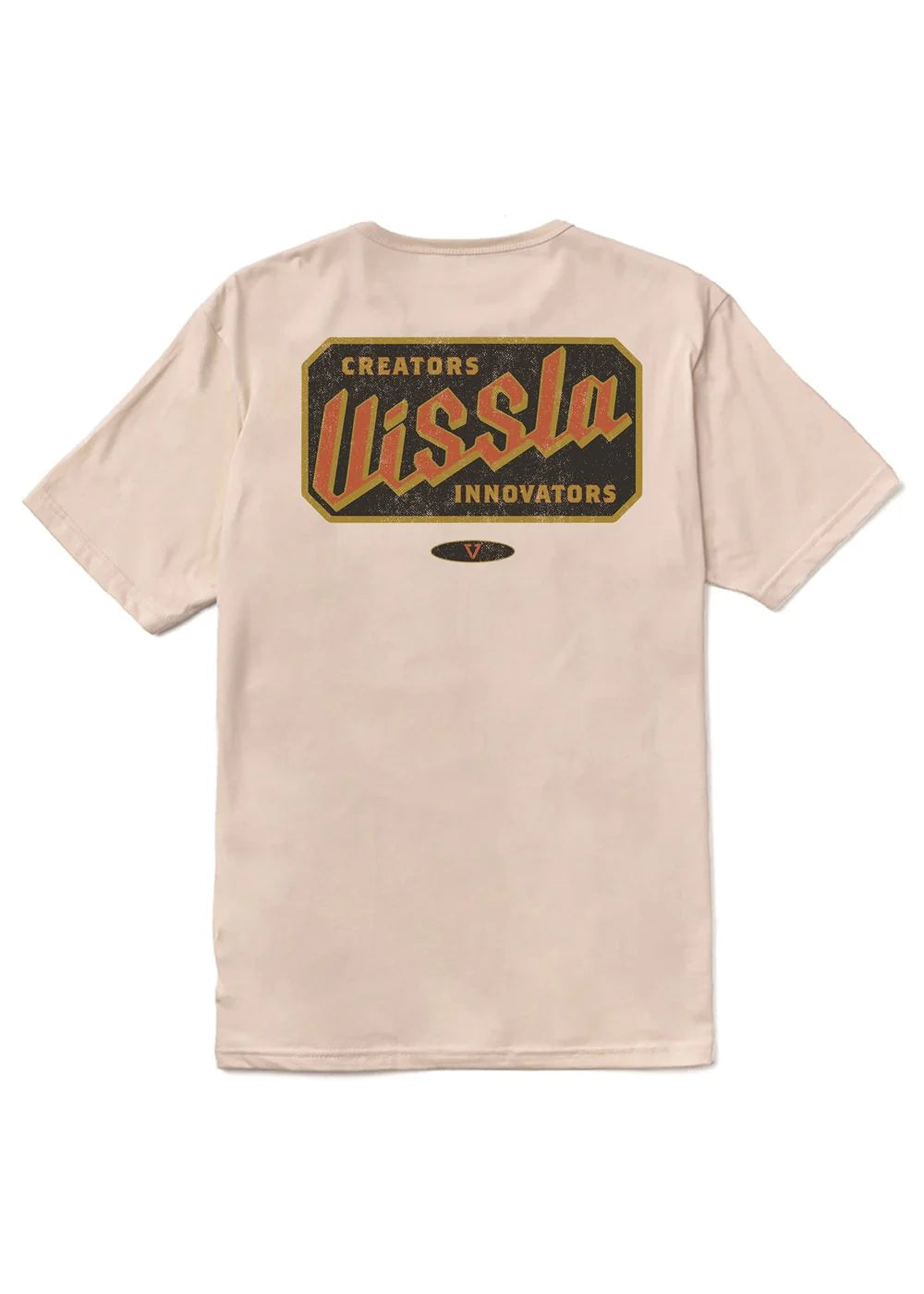Camiseta Vissla Heavy Duty Organic Tee Bone beige camiseta surf hombre algodón orgánico