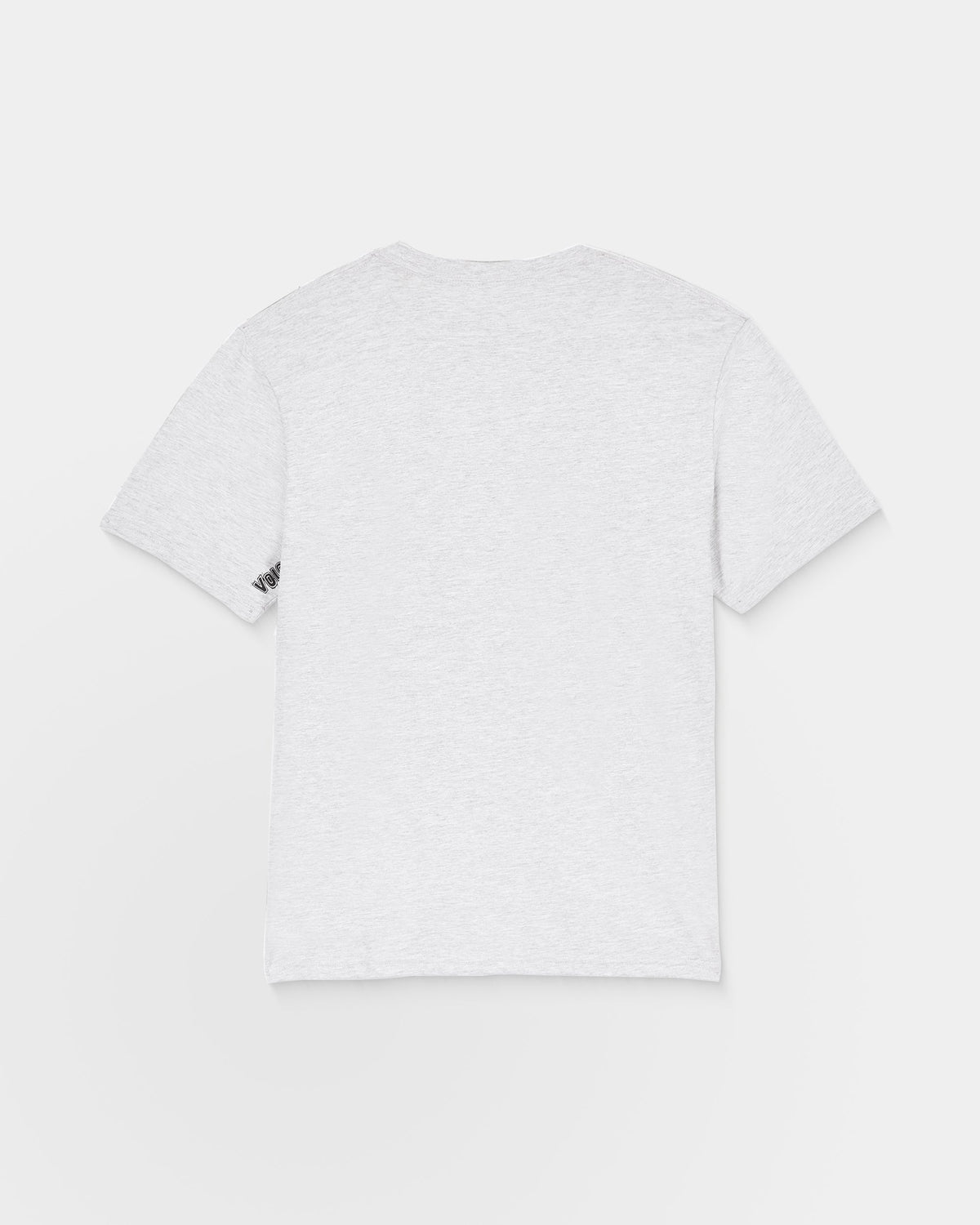 Camiseta Volcom Stone Blanks Heather Grey detalle de los acabados oficial