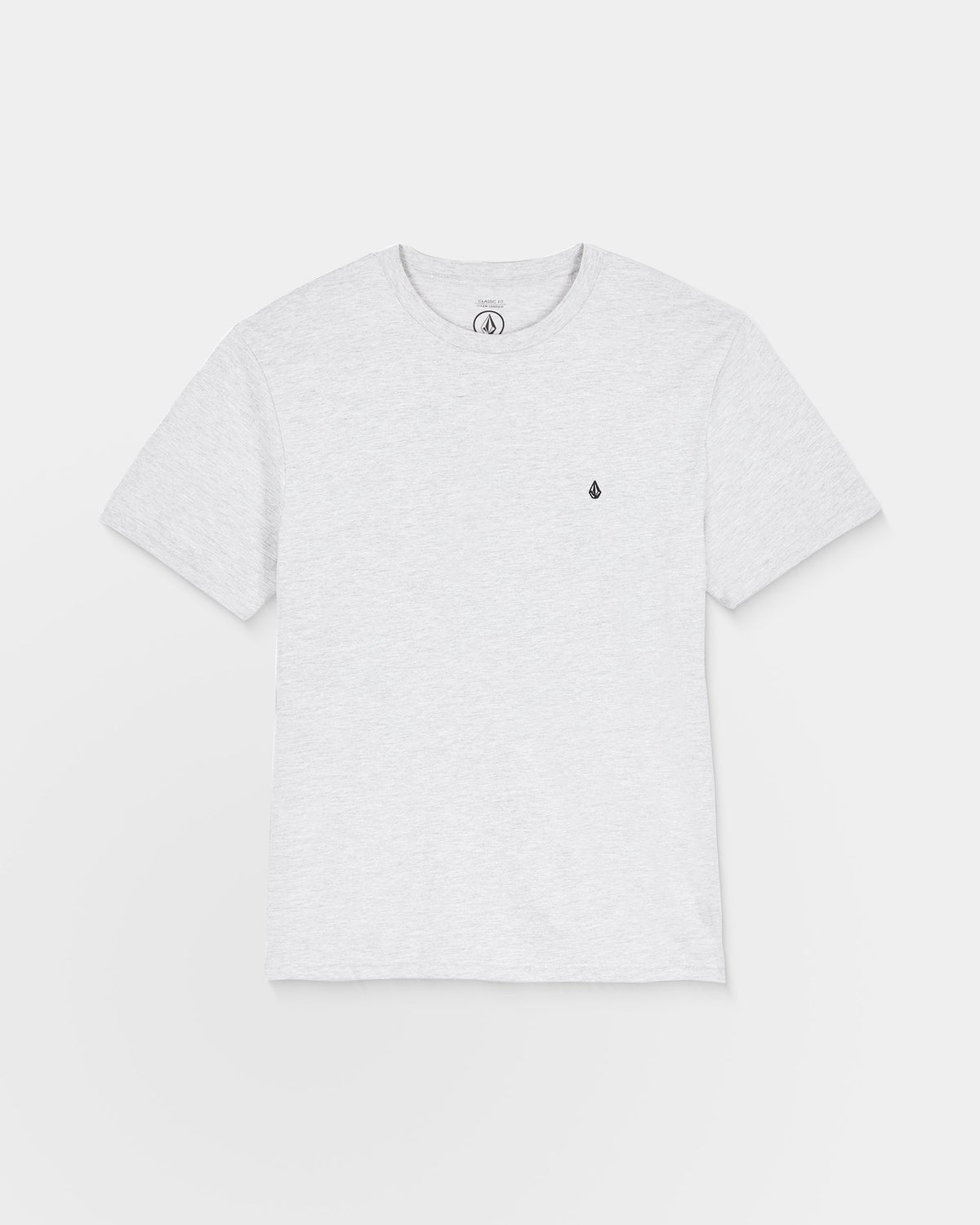 Camiseta Volcom Stone Blanks Heather Grey detalle de la manga oficial