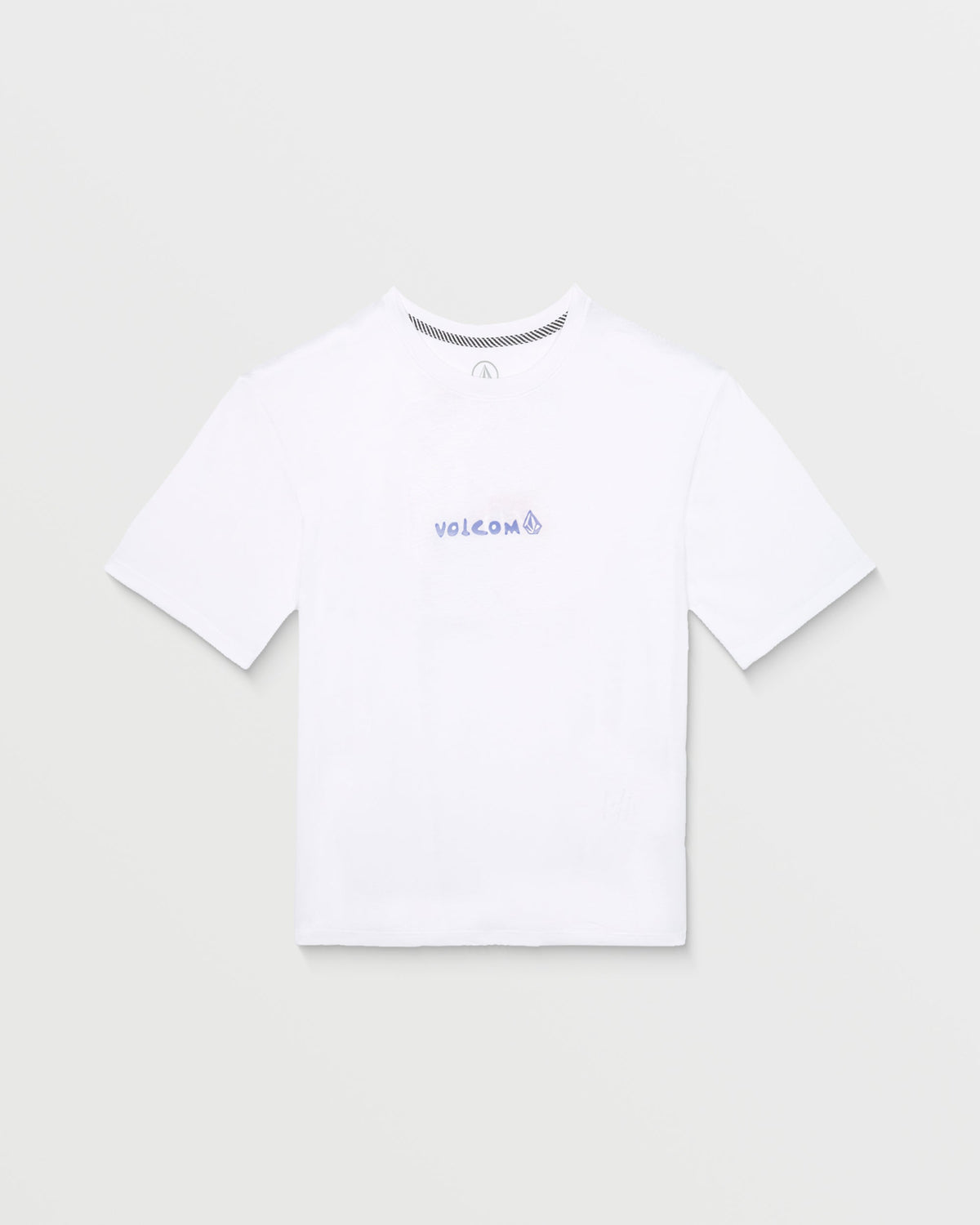 Camiseta Volcom Weirdcard White para niño vista frontal del producto oficial