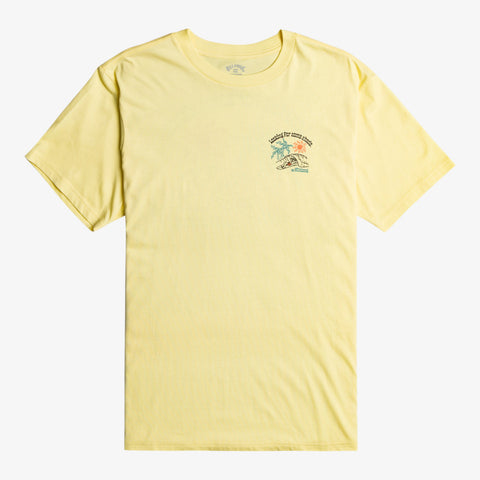 Camiseta Billabong Crayon Wave Coral