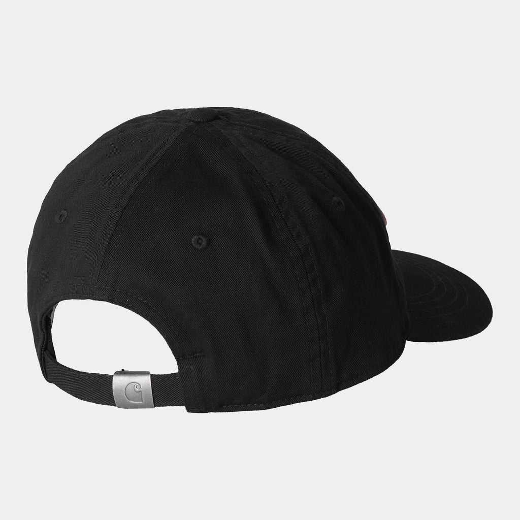 Gorra Carhartt WIP Script Cap Black / Hortensia