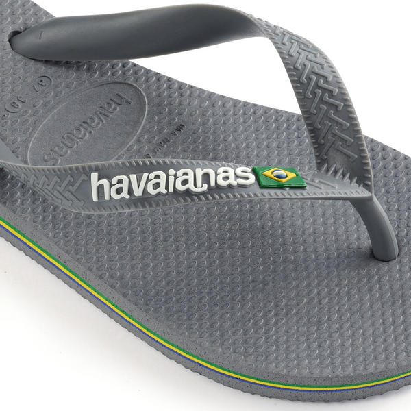 Chanclas Havaianas Brasil Logo Steel Grey SS24