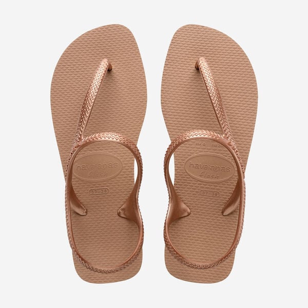 Chanclas Havaianas Flash Urban Rose Gold mujer elegantes color rosa dorado para verano y playa