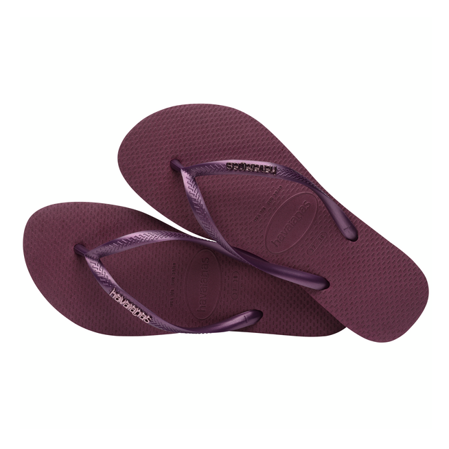 Chanclas Havaianas Slim Logo Metallic Purple Soil SS25
