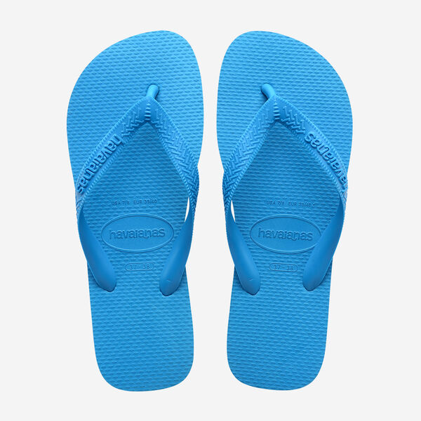 Chanclas Havaianas Top Turquoise unisex color turquesa de goma para verano