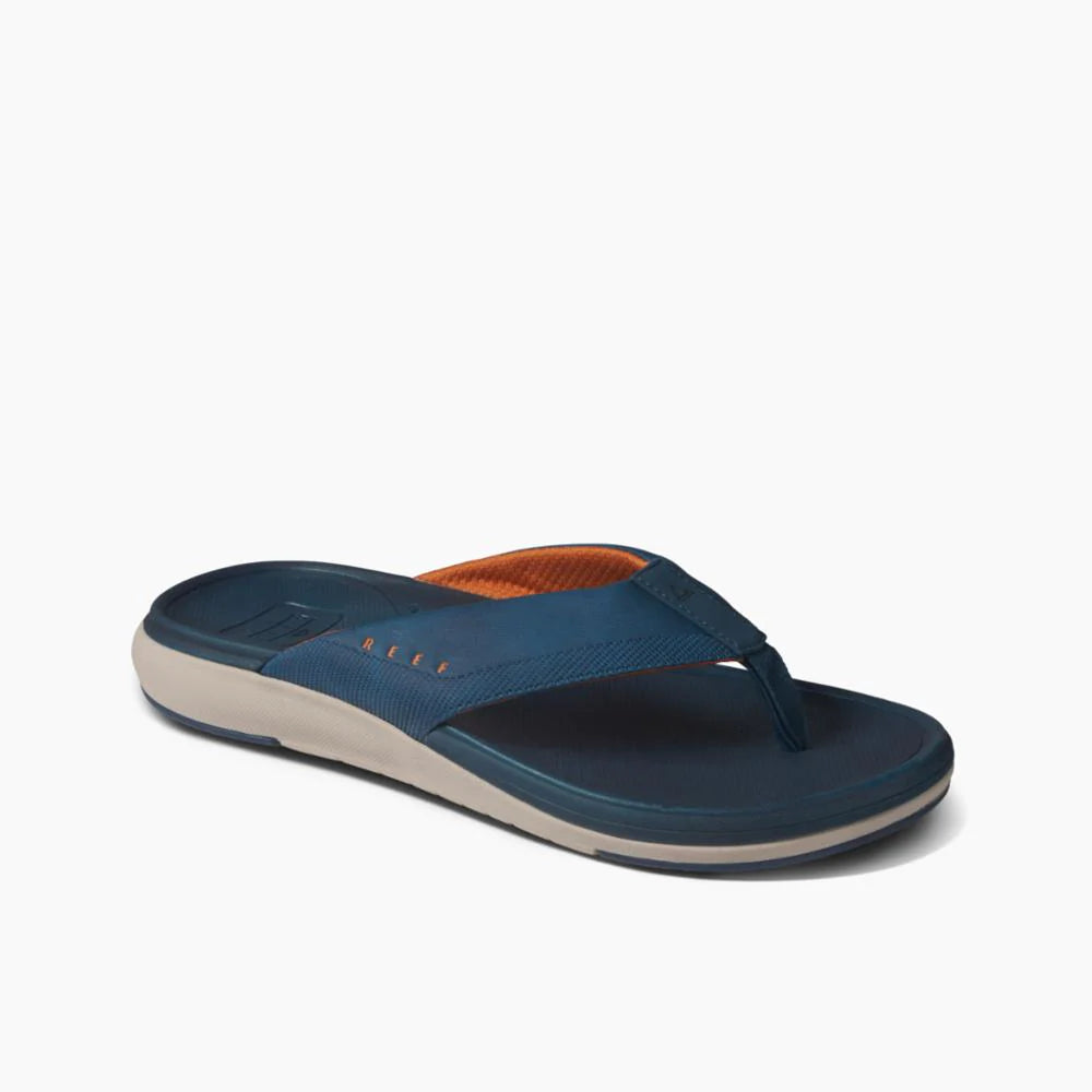 Chanclas REEF Cushion Norte Deep Depths Sienna para hombre color azul con suela cómoda estilo surf verano