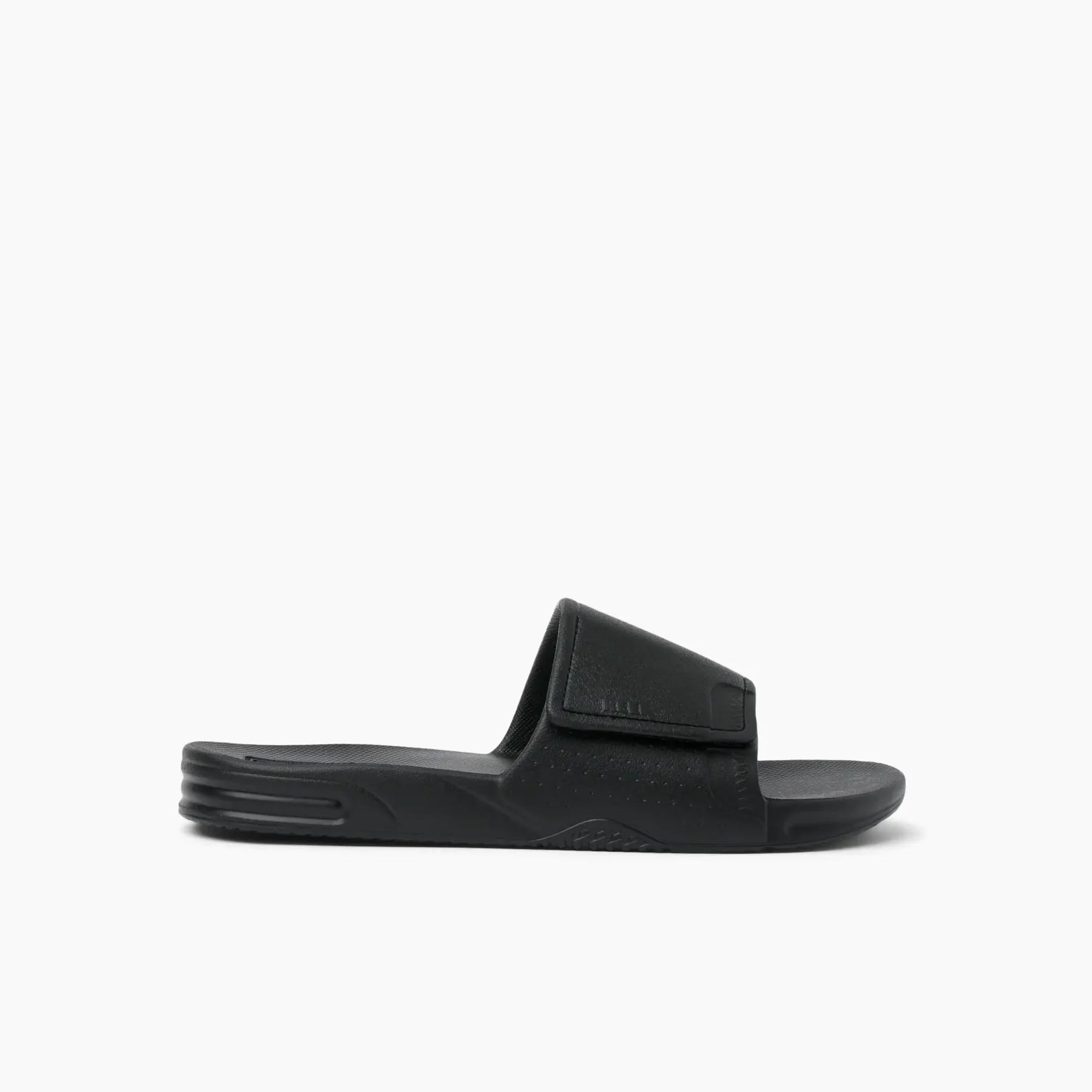 Chanclas REEF Fanning Slide H2O Black negras tipo pala para hombre resistentes al agua