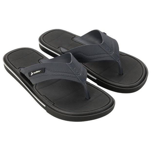 Chanclas RIDER Spin Thong Black Grey para hombre tipo dedo con suela EVA cómoda y antideslizante para verano