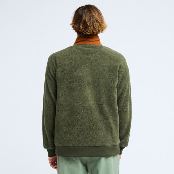 Forro Polar Billabong Boundary Shore Caramel Cafe - espalda