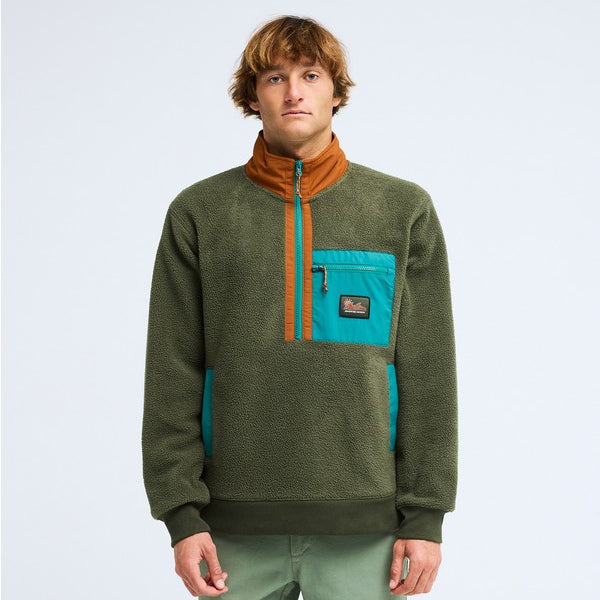 Forro Polar Billabong Boundary Shore Caramel Cafe - frontal
