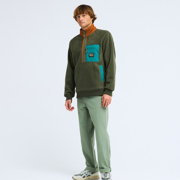 Forro Polar Billabong Boundary Shore Caramel Cafe - modelo