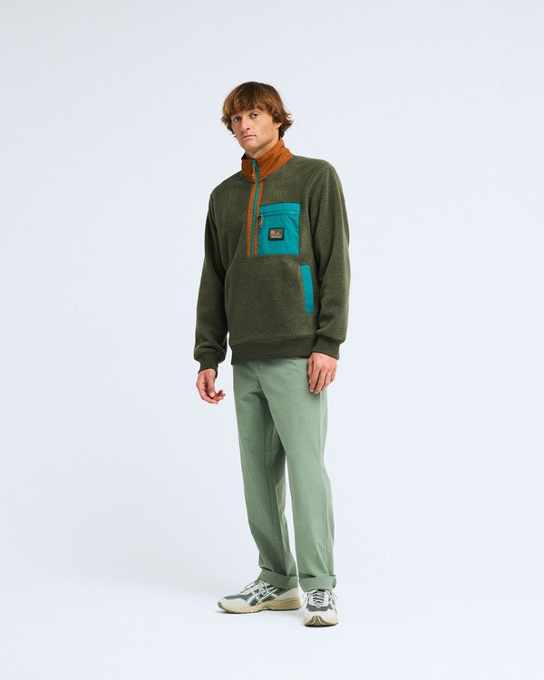 Forro Polar Billabong Boundary Shore Caramel Cafe - modelo