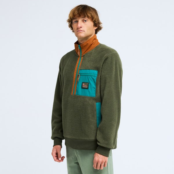 Forro Polar Billabong Boundary Shore Caramel Cafe - lateral