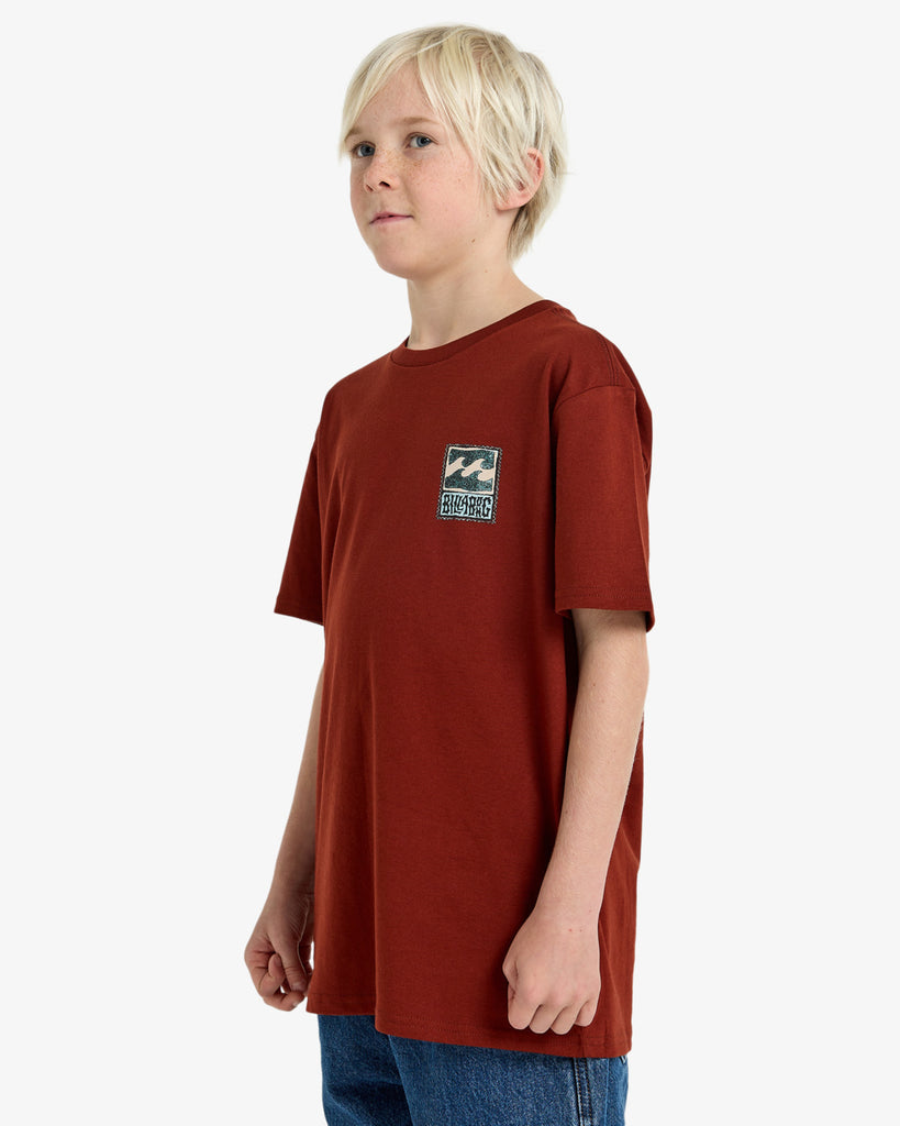 Camiseta Billabong Stamp Kids Brick