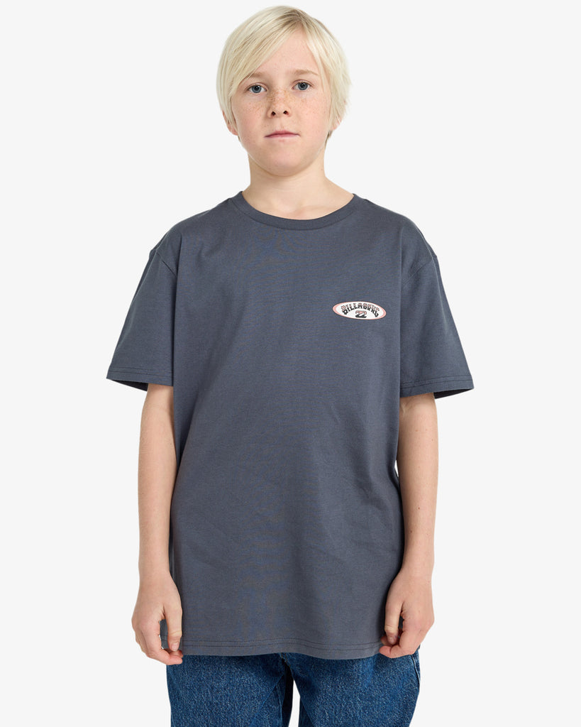 Camiseta Billabong Orbit Kids Grey/Blue
