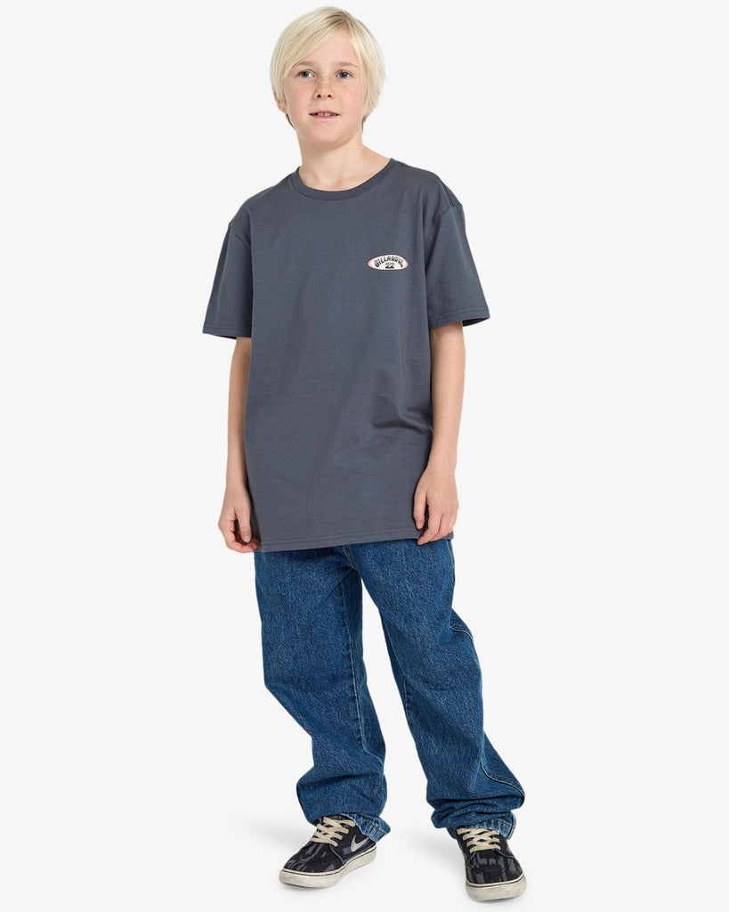 Camiseta Billabong Orbit Kids Grey/Blue