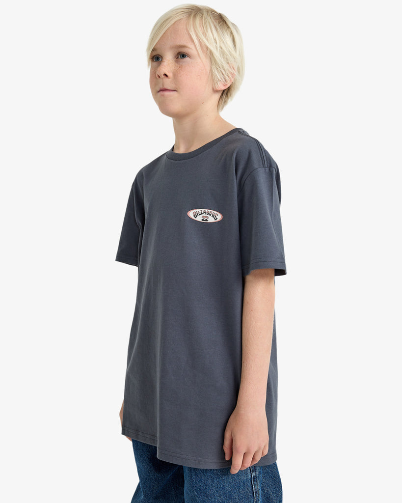 Camiseta Billabong Orbit Kids Grey/Blue