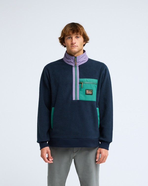 Forro Polar Billabong Boundary Shore Grape Leaf - frontal