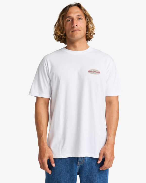 Camiseta Billabong Crayon Wave White