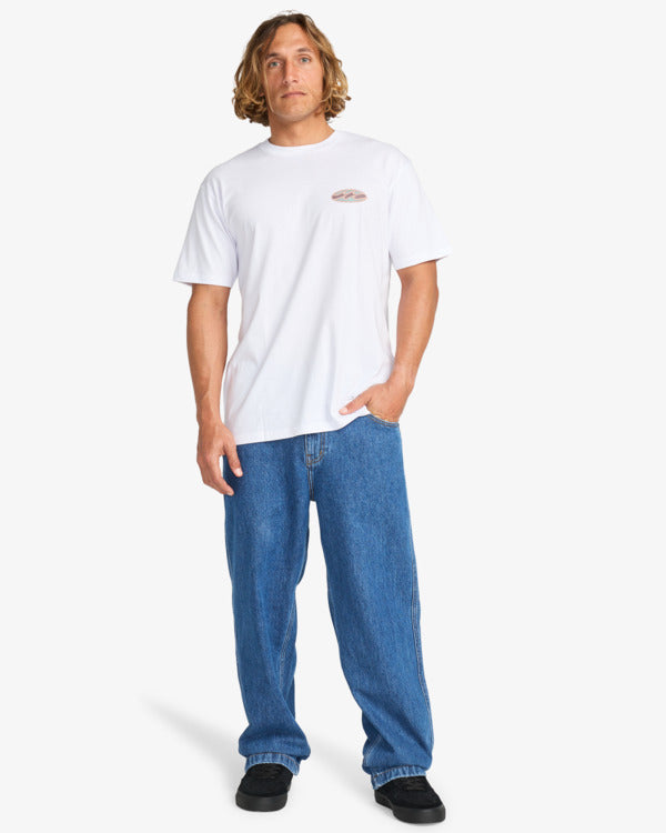 Camiseta Billabong Crayon Wave White