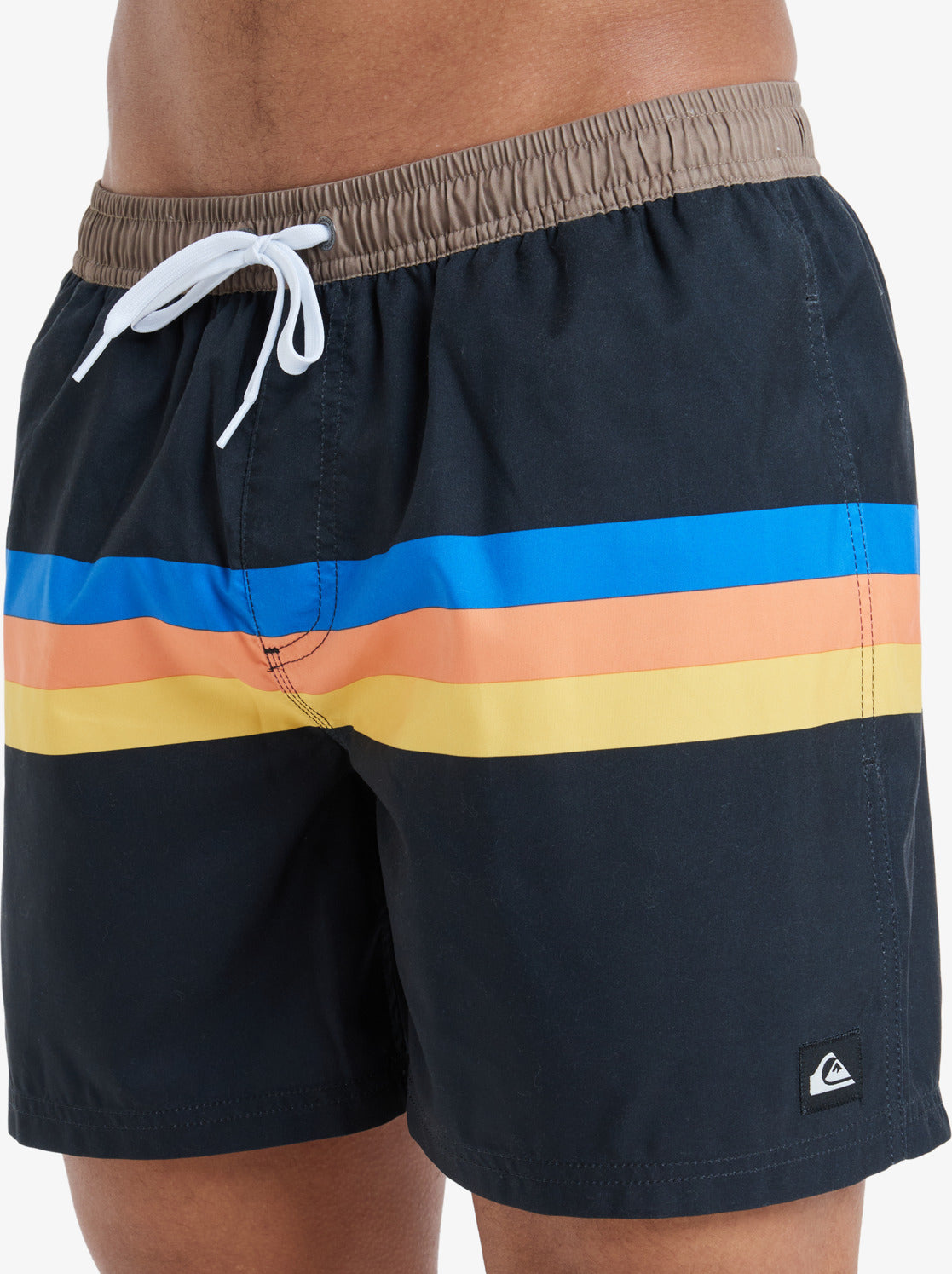 Bañador Quiksilver Everyday Staright 15 Black Retro Stripe