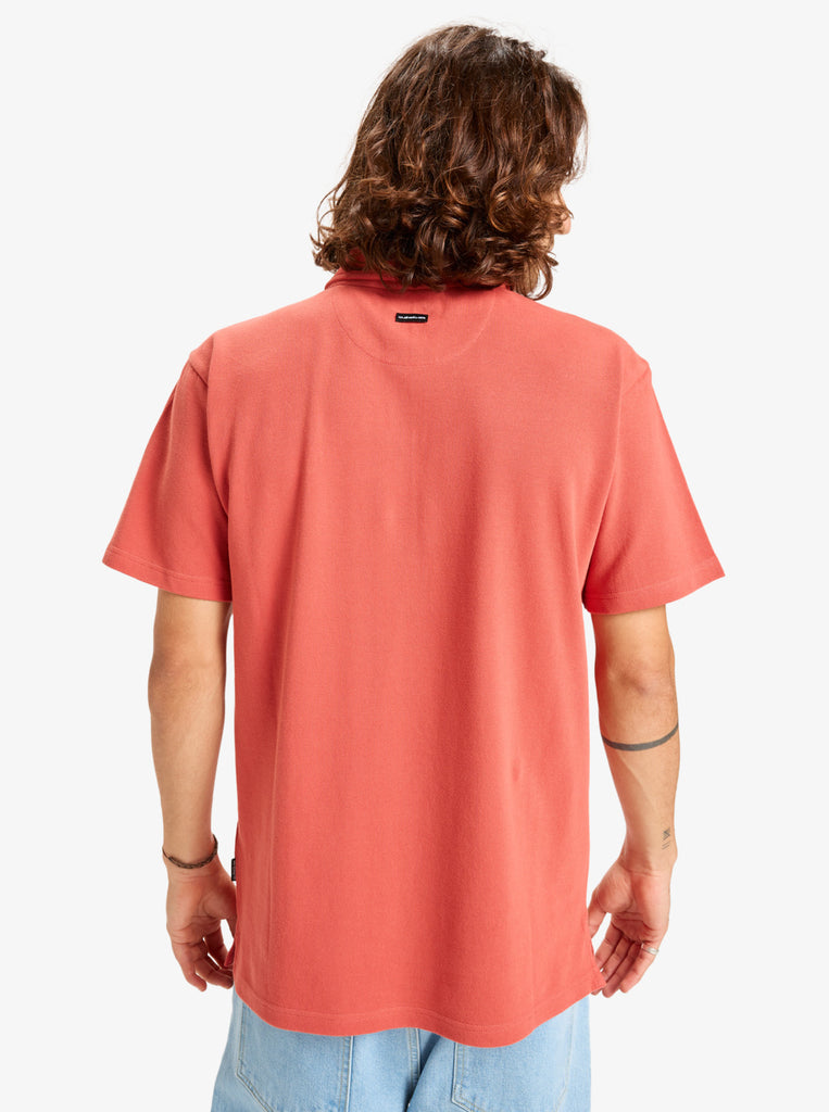Polo Quiksilver Mw Pique Mineral Red