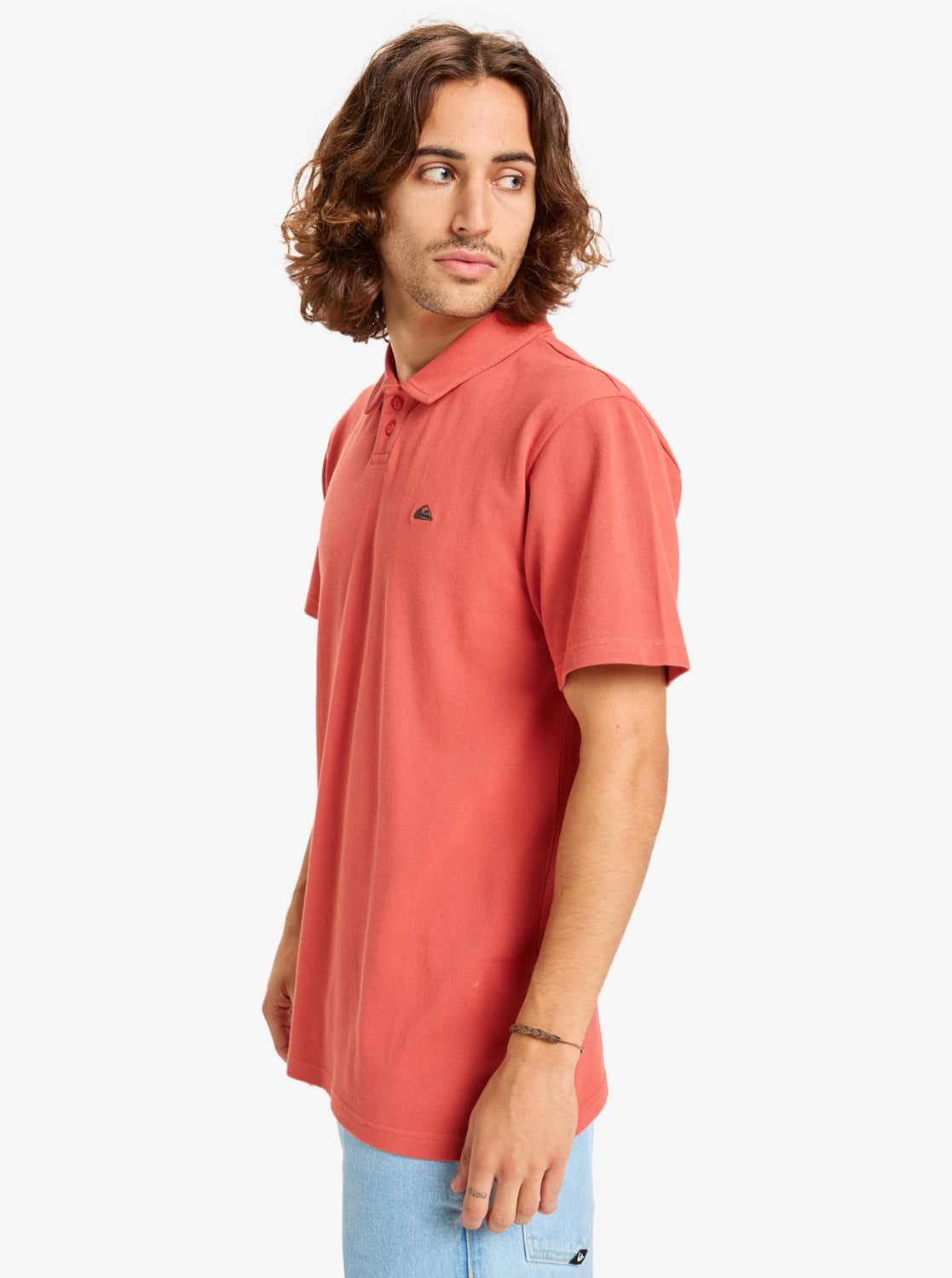 Polo Quiksilver Mw Pique Mineral Red