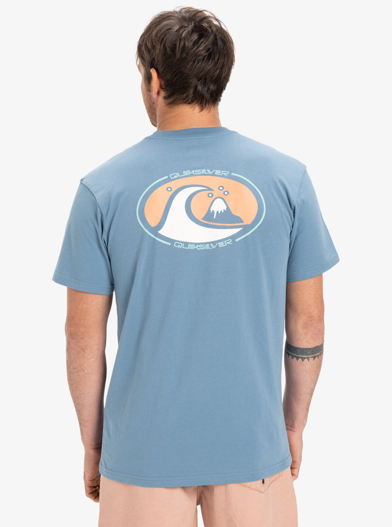 Camiseta Quiksilver Ev Flower Chaos Coronet Blue