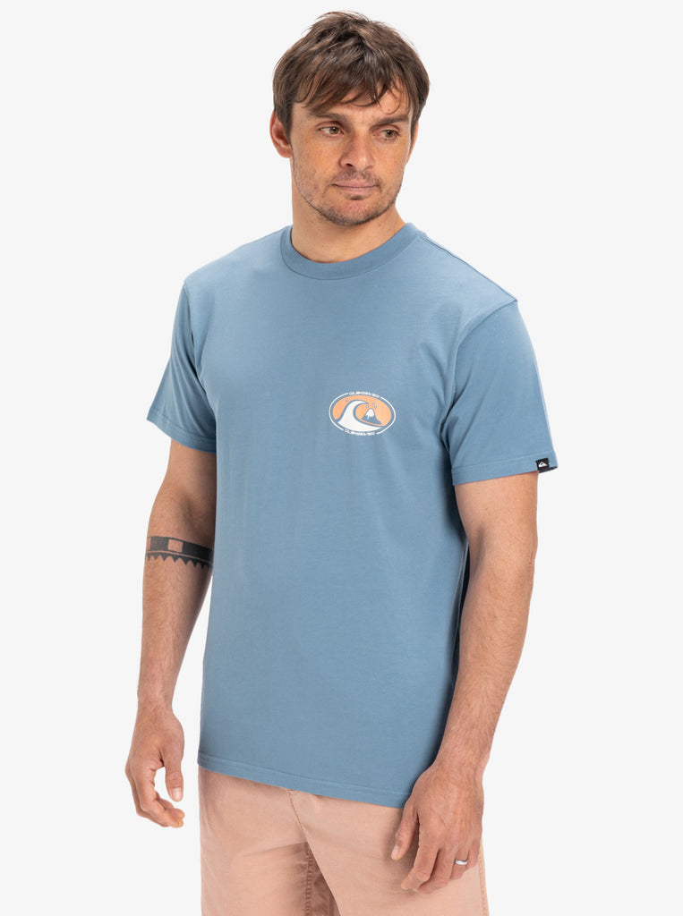 Camiseta Quiksilver Ev Flower Chaos Coronet Blue