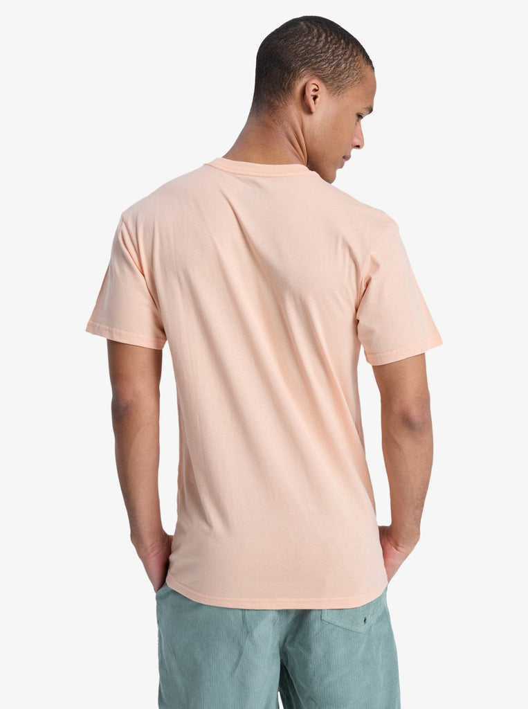 Camiseta Quiksilver Comp Logo Peach Parfait