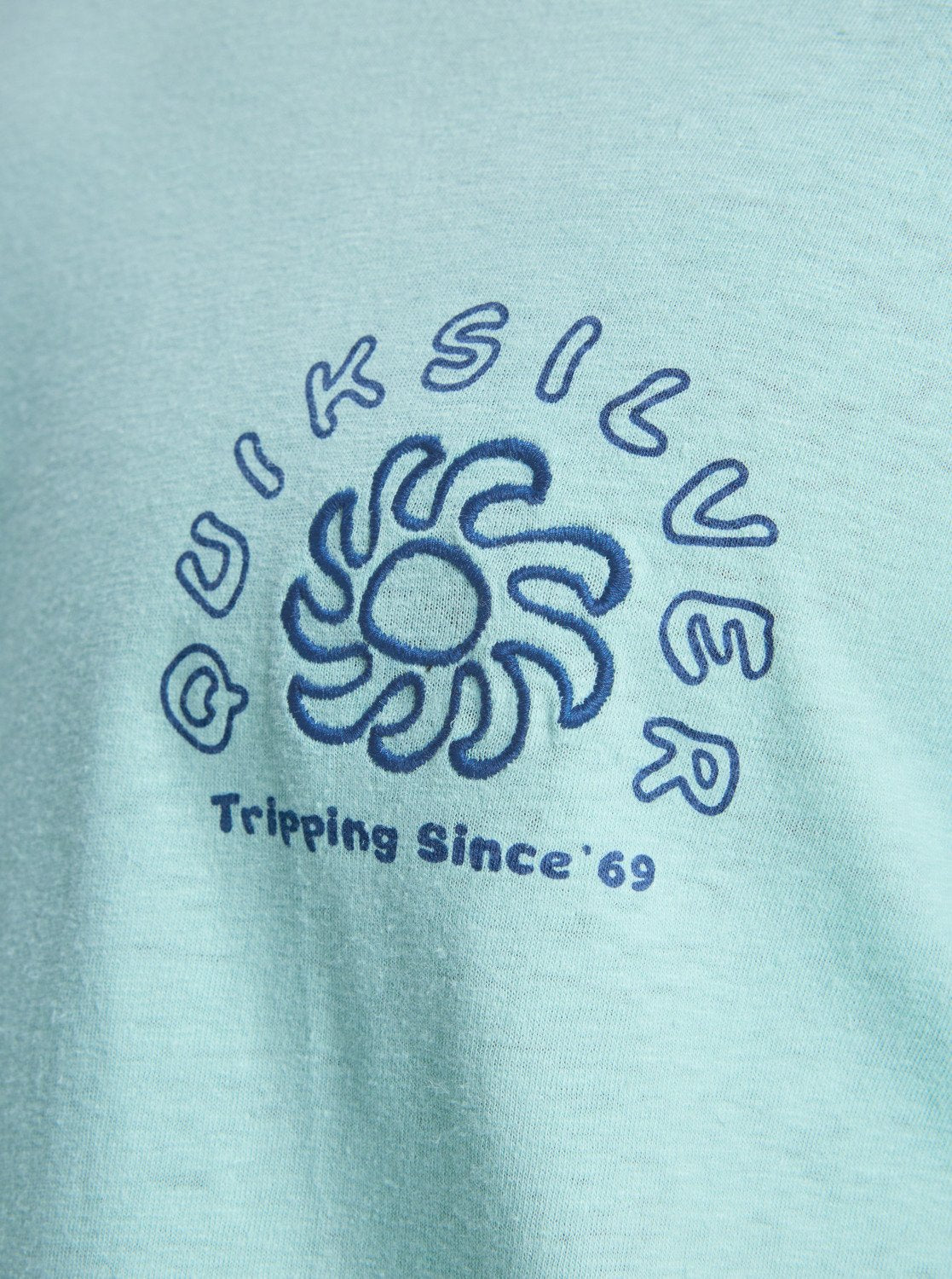 Camiseta Quiksilver Curve Palm Blue Haze